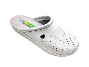 Ženski usnjeni natikači ECO BIO C60002WH | Obutev Jazbec