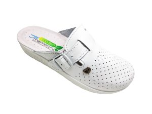 Ženski usnjeni natikači ECO BIO C60003WH | Obutev Jazbec