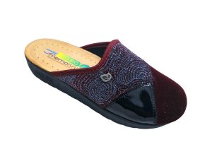 Ženski tekstilni copati / natikači ECO BIO C60040BU | Obutev Jazbec