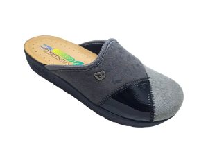 Ženski tekstilni copati / natikači ECO BIO C60040GR | Obutev Jazbec